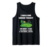 I Was One Under Today Funny Golf Lover Golfer Golfing Camiseta sin Mangas