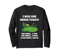I Was One Under Today Funny Golf Lover Golfer Golfing Manga Larga