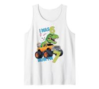 I Was Six Now I'm Seven Easter Bunny 67 Meme 7th Birthday Camiseta sin Mangas