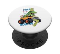 I Was Six Now I'm Seven Easter Bunny 67 Meme 7th Birthday PopSockets PopGrip Adhesivo