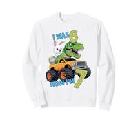 I Was Six Now I'm Seven Easter Bunny 67 Meme 7th Birthday Sudadera