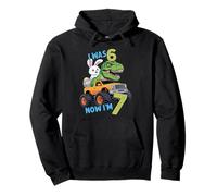 I Was Six Now I'm Seven Easter Bunny 67 Meme 7th Birthday Sudadera con Capucha