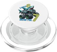 I Was Six Now I'm Seven Shark 67 Meme 7th Birthday Boys Kids PopSockets PopGrip para MagSafe