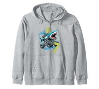 I Was Six Now I'm Seven Shark 67 Meme 7th Birthday Boys Kids Sudadera con Capucha