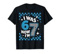 I Was Six Now I'm Seven Years Old Birthday 7th Kids Funny 67 Camiseta
