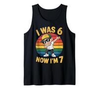 I Was Six Now I'm Seven Years Old Birthday 7th Kids Funny 67 Camiseta sin Mangas