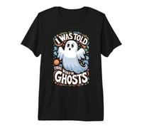 I Was Told There Would Be Ghosts Funny Halloween Kids Boys Camiseta Premium
