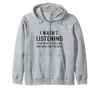I Wasn't Listening So I'm Going To Smile Nod Funny Sarcastic Sudadera con Capucha