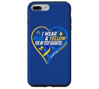 I Wear Blue and Yellow For My Step Daughter - Down Syndrome Carcasa para iPhone 7 Plus/8 Plus