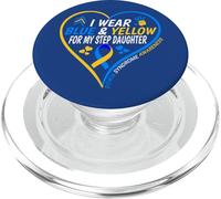 I Wear Blue and Yellow For My Step Daughter - Down Syndrome PopSockets PopGrip para MagSafe