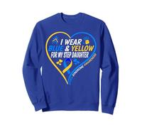 I Wear Blue and Yellow For My Step Daughter - Down Syndrome Sudadera