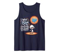 I Wear Blue For My Students Autism Awareness Teacher Camiseta sin Mangas