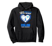 I Wear Dark Blue for My Nephew Concienciación sobre el cáncer de Colon Sudadera con Capucha