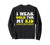 I Wear Gold For My Kid Childhood Cancer Awareness Men Women Sudadera