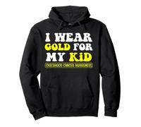 I Wear Gold For My Kid Childhood Cancer Awareness Men Women Sudadera con Capucha