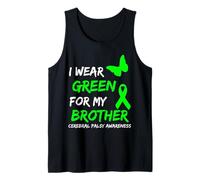 I Wear Green For My Brother Cerebral Palsy Ribbon Camiseta sin Mangas