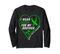I Wear Green For My Brother - Mental Health Awareness 2026 Manga Larga