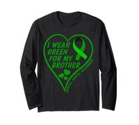 I Wear Green For My Brother - Mental Health Awareness 2026 Manga Larga
