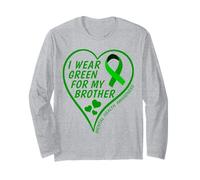 I Wear Green For My Brother - Mental Health Awareness 2026 Manga Larga