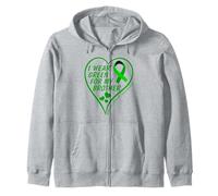 I Wear Green For My Brother - Mental Health Awareness 2026 Sudadera con Capucha