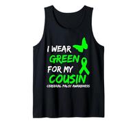 I Wear Green For My Cousin Cerebral Palsy Ribbon Camiseta sin Mangas