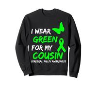 I Wear Green For My Cousin Cerebral Palsy Ribbon Sudadera