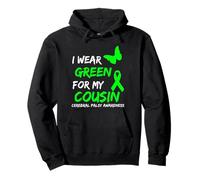 I Wear Green For My Cousin Cerebral Palsy Ribbon Sudadera con Capucha