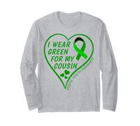 I Wear Green For My Cousin - Mental Health Awareness 2026 Manga Larga