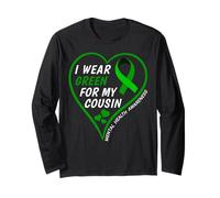 I Wear Green For My Cousin - Mental Health Awareness 2026 Manga Larga