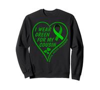 I Wear Green For My Cousin - Mental Health Awareness 2026 Sudadera