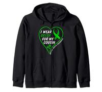 I Wear Green For My Cousin - Mental Health Awareness 2026 Sudadera con Capucha