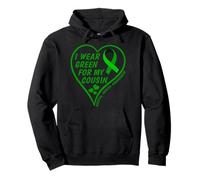 I Wear Green For My Cousin - Mental Health Awareness 2026 Sudadera con Capucha