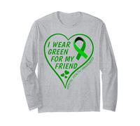 I Wear Green For My Friend - Mental Health Awareness 2026 Manga Larga
