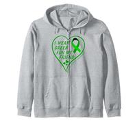 I Wear Green For My Friend - Mental Health Awareness 2026 Sudadera con Capucha
