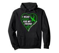 I Wear Green For My Friend - Mental Health Awareness 2026 Sudadera con Capucha
