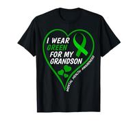 I Wear Green For My Grandson - Mental Health Awareness 2026 Camiseta