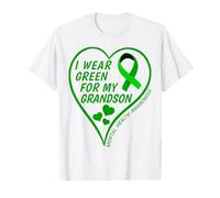 I Wear Green For My Grandson - Mental Health Awareness 2026 Camiseta