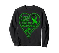 I Wear Green For My Grandson - Mental Health Awareness 2026 Sudadera