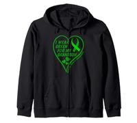 I Wear Green For My Grandson - Mental Health Awareness 2026 Sudadera con Capucha