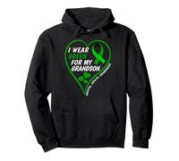 I Wear Green For My Grandson - Mental Health Awareness 2026 Sudadera con Capucha