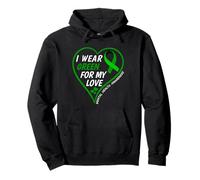 I Wear Green For My Love - Mental Health Awareness Day 2026 Sudadera con Capucha