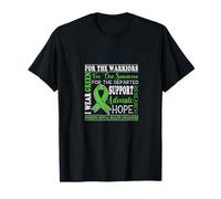 I Wear Green For The Survivors Uplifting Positive Vibes Camiseta