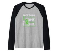 I Wear Green For The Survivors Uplifting Positive Vibes Camiseta Manga Raglan