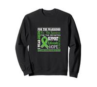 I Wear Green For The Survivors Uplifting Positive Vibes Sudadera