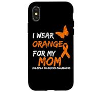 I Wear Orange For My Mom Multiple Sclerosis Ribbon Carcasa para iPhone X/XS