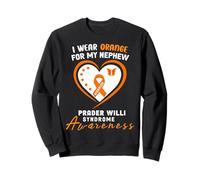 I Wear Orange for my Nephew Prader Willi Syndrome Awareness Sudadera