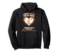 I Wear Orange for my Niece Prader Willi Syndrome Awareness Sudadera con Capucha