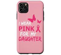 I Wear Pink for my Daughter Butterfly & Ribbon Breast Cancer Carcasa para iPhone 11 Pro Max