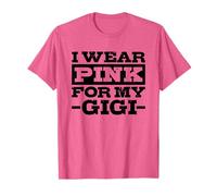 I Wear Pink For My Gigi Grandma Breast Cancer Awareness Camiseta