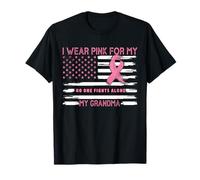 I Wear Pink For My Grandma - Bandera rosa de EE. UU Camiseta